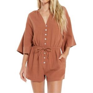 Z Supply Zephyr Gauze Romper XS